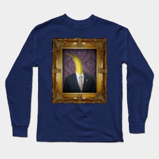 Banana Man in Vintage Frame Long Sleeve T-Shirt